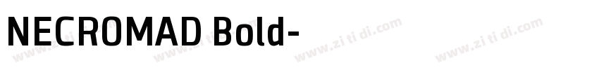 NECROMAD Bold字体转换